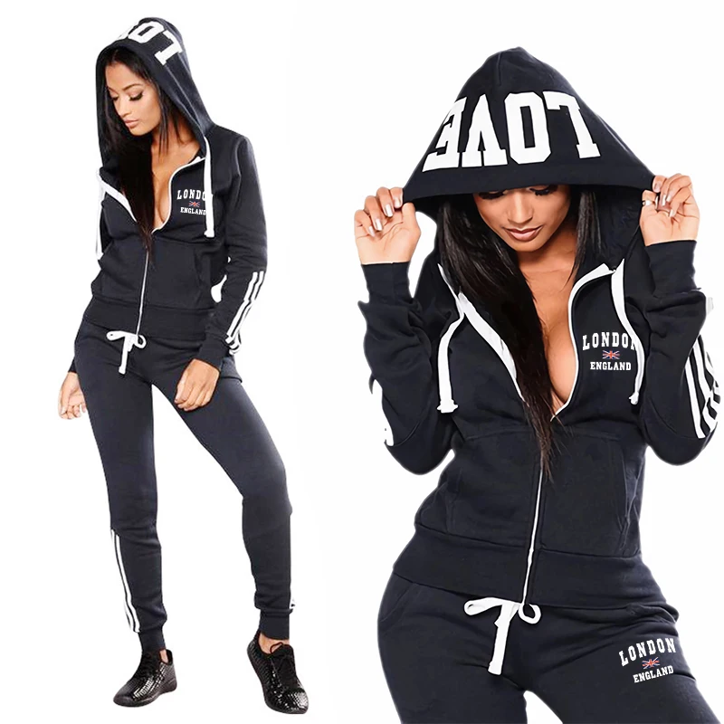 Outdoor Sport Hoodie - Спортивный повседневный повседневный женский спортивный костюм
